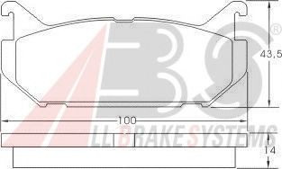 A.B.S. - 36796 - Гальмівні колодки дискові зад. Mazda 626 1.8-2.2/2.0D 92-97