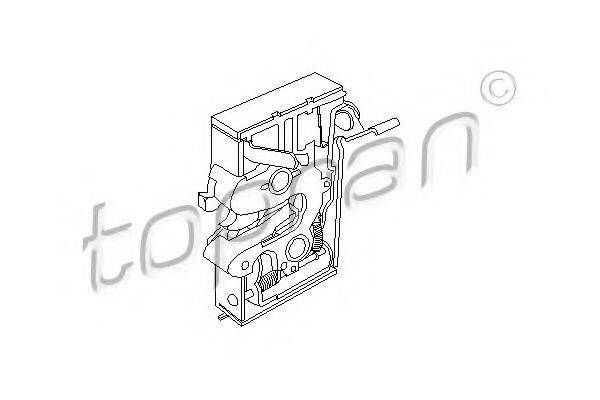 TOPRAN - 103 432 - Замок дверний зад.лів. VW Golf/Jetta/Passat