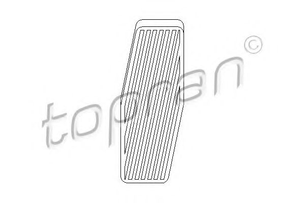 TOPRAN - 205 638 - Накладка на педаль акселератора  Opel