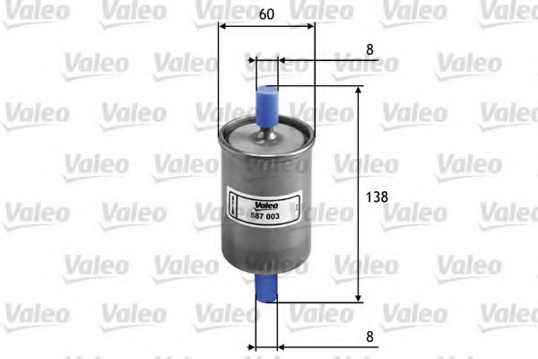 VALEO - 587003 - Фільтр паливний