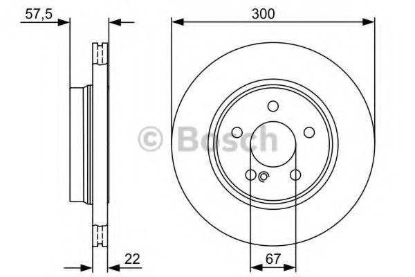 Гальмівний диск зад. DB C (W204), E (C207) 2.1CDI-5.5 07-