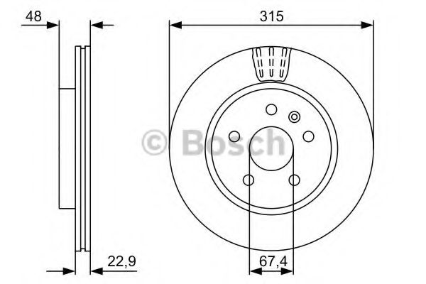 Гальмівний диск задн. Opel Insignia 08-, Saab 9-5 1.4-2.4 08-