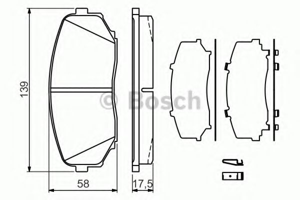 Колодки гальмівнi передні Mazda CX-7/CX-9 2.2D/2.3D/3.7 07-