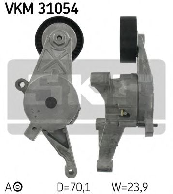 SKF - VKM 31054 - Натяжник паска поліклинового VAG 1.9TDI/2.0TDI