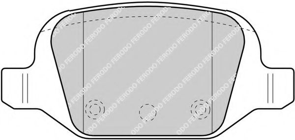 FERODO - FDB1324 - Тормозные колодки, к-кт