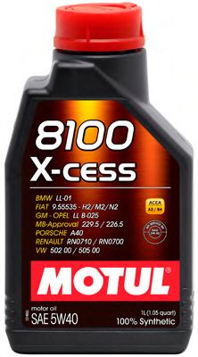 MOTUL - 102784 - MOTUL 8100 X-cess 5W40 1Lx12