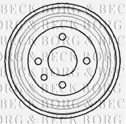 BORG & BECK - BBR7040 - BBR7040 BORG & BECK - Гальмівний барабан