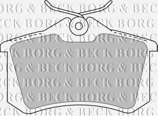BORG & BECK - BBP1778 - BBP1778 BORG & BECK - Гальмівні колодки до дисків