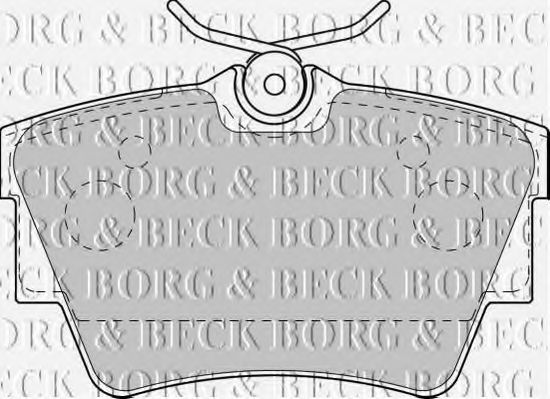 BORG & BECK - BBP1813 - BBP1813 BORG & BECK - Гальмівні колодки до дисків