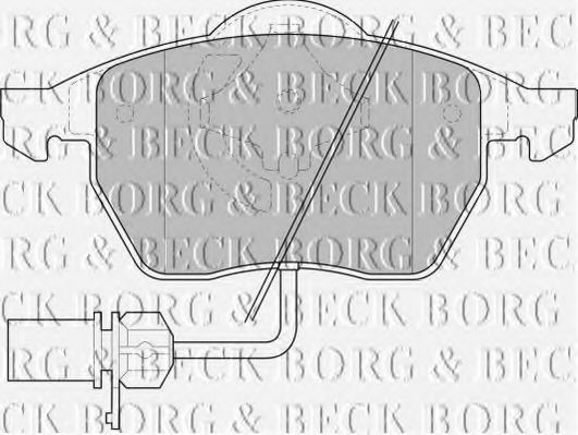 BORG & BECK - BBP1447 - BBP1447 BORG & BECK - Гальмівні колодки до дисків