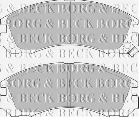 BORG & BECK - BBP1449 - BBP1449 BORG & BECK - Гальмівні колодки до дисків