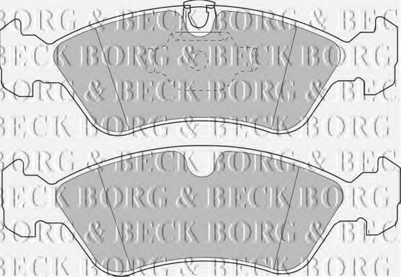 BORG & BECK - BBP1474 - BBP1474 BORG & BECK - Гальмівні колодки до дисків
