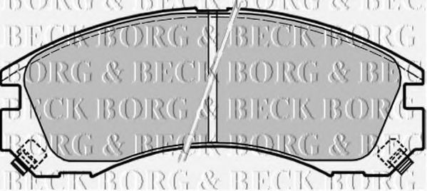 BORG & BECK - BBP1565 - BBP1565 BORG & BECK - Гальмівні колодки до дисків