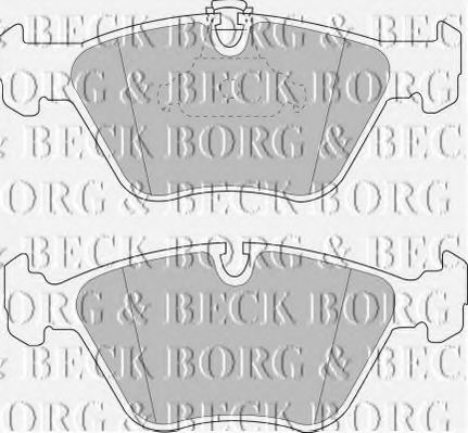 BORG & BECK - BBP1590 - BBP1590 BORG & BECK - Гальмівні колодки до дисків