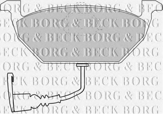 BORG & BECK - BBP1617 - BBP1617 BORG & BECK - Гальмівні колодки до дисків