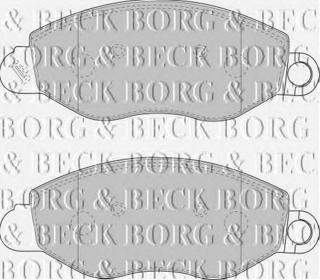 BORG & BECK - BBP1714 - BBP1714 BORG & BECK - Гальмівні колодки до дисків