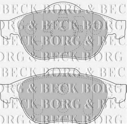 BORG & BECK - BBP1731 - BBP1731 BORG & BECK - Гальмівні колодки до дисків