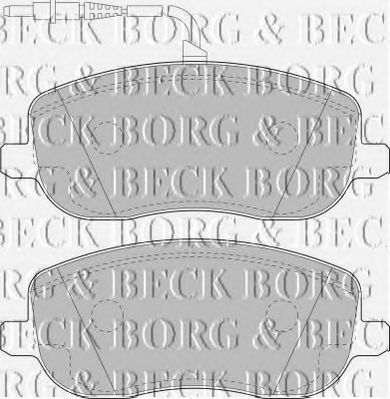 BORG & BECK - BBP1826 - BBP1826 BORG & BECK - Гальмівні колодки до дисків