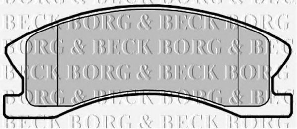 BORG & BECK - BBP2148 - BBP2148 BORG & BECK  Гальмівні колодки до дисків