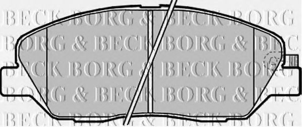 BORG & BECK - BBP2176 - BBP2176 BORG & BECK - Гальмівні колодки до дисків