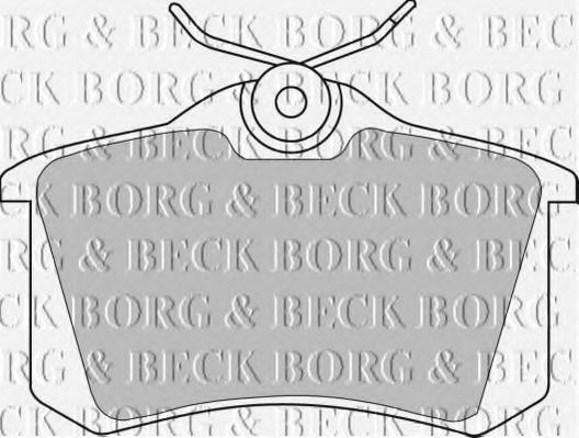 BORG & BECK - BBP1542 - BBP1542 BORG & BECK - Гальмівні колодки до дисків