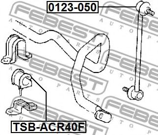 FEBEST - 0123-050 - ТЯГА СТАБИЛИЗАТОРА ПЕРЕДНЯЯ (TOYOTA CAMRY ACV3#/MCV3# 2001-2006) FEBEST