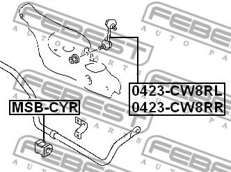 FEBEST - 0423-CW8RL - Тяга зад. стабілізатора ліва CitroenC-Crosser, Mitsubishi Outlander II, Peugeot 4007; 11.06-