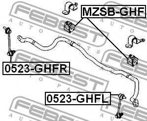 FEBEST - 0523-GHFR - Тяга стабилизатора переднего правая