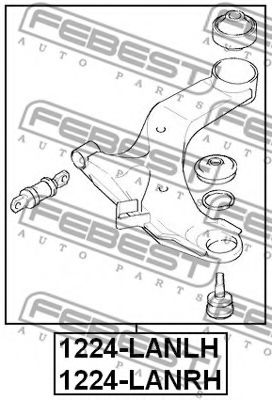 FEBEST - 1224-LANLH - РЫЧАГ ПЕРЕДНИЙ ЛЕВЫЙ HYUNDAI ELANTRA/LANTRA (CA) 2000-2006
