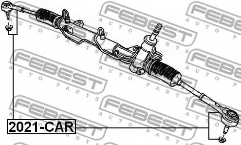 FEBEST - 2021-CAR - НАКОНЕЧНИК РУЛЕВОЙ DODGE CALIBER 2006-