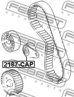 FEBEST - 2187-CAP - РОЛИК НАТЯЖИТЕЛЯ РЕМНЯ ГРМ