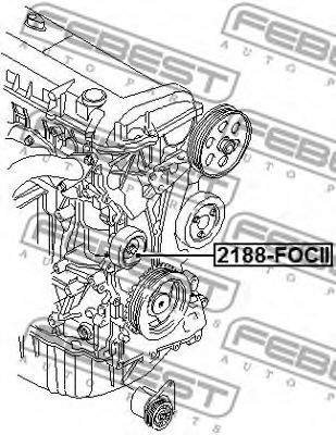 FEBEST - 2188-FOCII - РОЛИК ОБВОДНОЙ