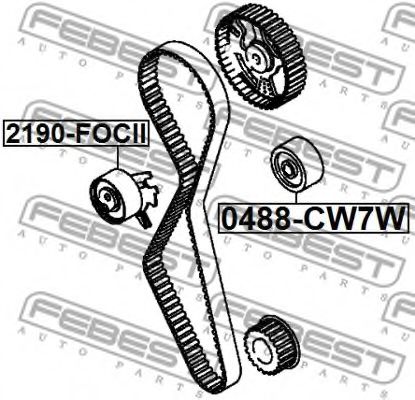 FEBEST - 2190-FOCII - НАТЯЖИТЕЛЬ РЕМНЯ ГРМ