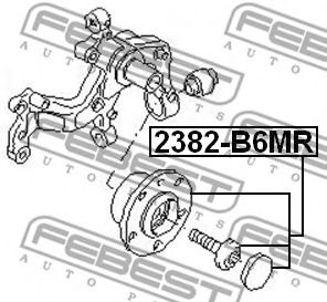 FEBEST - 2382-B6MR - СТУПИЦА ЗАДНЯЯ D32 SKODA OCTAVIA II 2004-2012