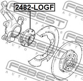 FEBEST - 2482-LOGF - Маточина колеса