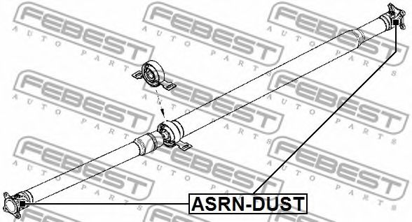 FEBEST - ASRN-DUST - Хрестовина карданного валу 19x55.5 Duster 4x4 11-