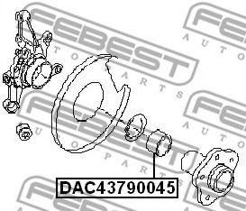 FEBEST - DAC43790045 - Підшипник ступиці  зад. Nissan X-Trail 4x4 01-04