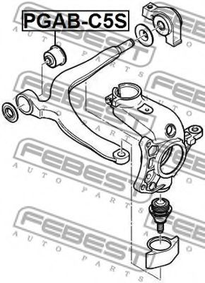 FEBEST - PGAB-C5S - САЙЛЕНБЛОК ПЕРЕДНИЙ ПЕРЕДНЕГО РЫЧАГА