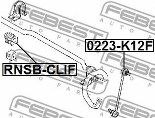 FEBEST - RNSB-CLIF - ВТУЛКА ПЕРЕДНЕГО СТАБИЛИЗАТОРА D20.5