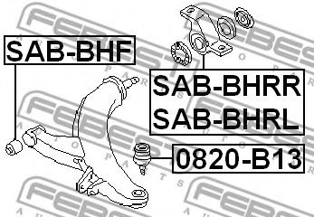 FEBEST - SAB-BHF - Сайлентблок нижнего рычага передней подвески