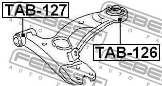 FEBEST - TAB-127 - Сайлентблок (Пр-во FEBEST)