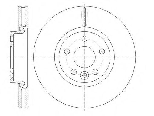 ROADHOUSE - 61019.10 - Гальмівний диск передній Ford Mondeo 1.6-2.5 03.07-01.15