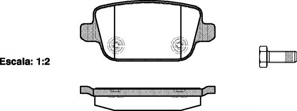 Гальмівні колодки дискові зад. Ford Galaxy, Mondeo 07-