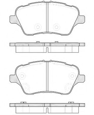 Гальмівні колодки дискові перед. Ford B-Max, Fiesta, Focus, Tourneo Courier B460  1.0-1.6D 01.09-