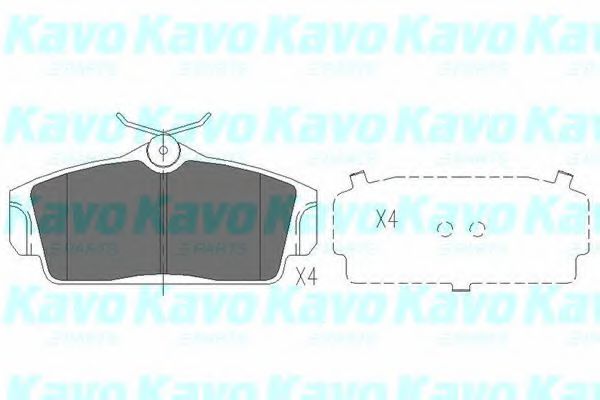 KAVO PARTS - KBP-6509 - Гальмівнi колодки дисковi перед. Nissan Almera 1.5-2.2dCi 02.98-11.06