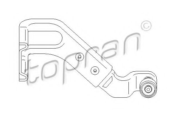 TOPRAN - 111 472 - Направляюча нижн. дверей з роликом DB Sprinter/VW LT