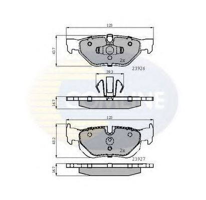 COMLINE - CBP01708 - CBP01708 Comline - Гальмівні колодки до дисків