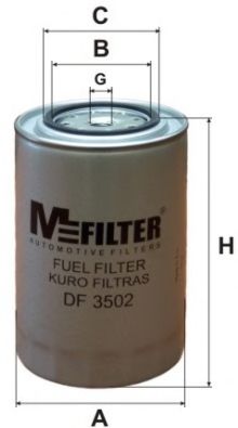 MFILTER - DF 3502 - Фильтр топливный