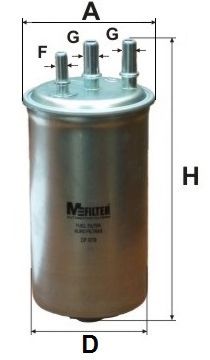 MFILTER - DF 679 - Фильтр топливный