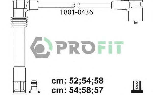 PROFIT - 1801-0436 - Провода Audi A4/A6/A8 2.4/2.6/2.8 95- Skoda SuperB 2.8 V